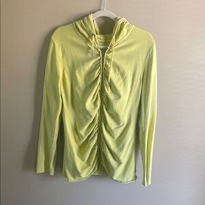 Calvin Klein Light Green Ruched Hoodie